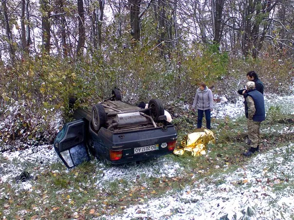 На Тернопільщині перекинувся автомобіль з членами дільничної комісії — фото 1